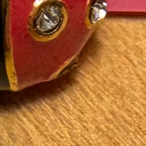 Betsey Johnson Ladybug Stud Earrings - Picture 7 of 7